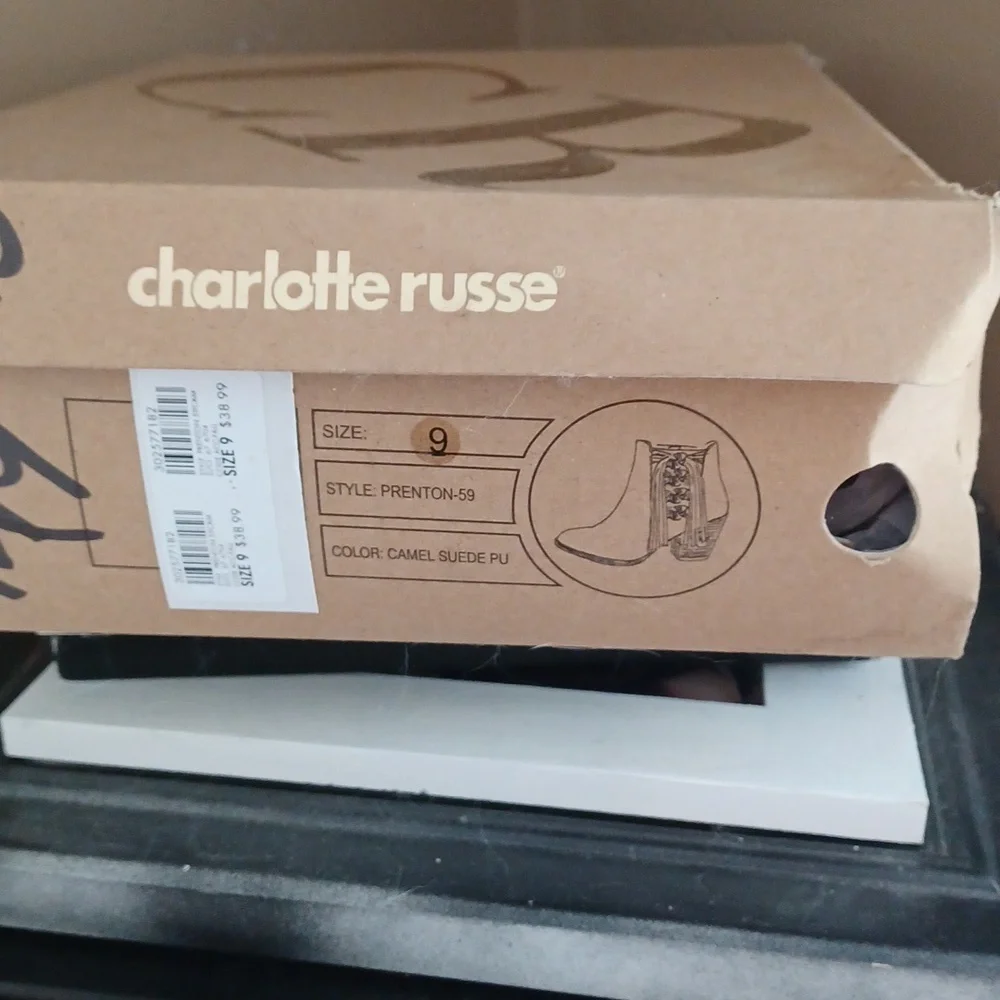 Charlotte Russe tan suede boots - Picture 6 of 6